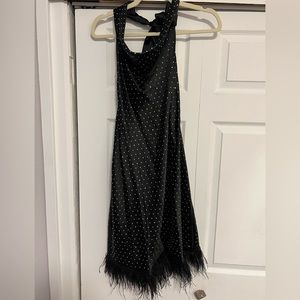 WeWoreWhat cowl neck, backless dress, medium